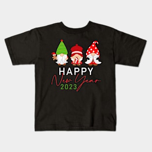 Gnome Happy New Year 2023 Kids T-Shirt